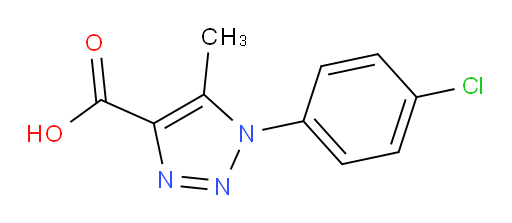 1-(4-chlorophenyl)-5-methyl-1H-1,2,3-triazole-4-carboxylic acid