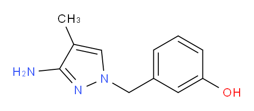 3-[(3-amino-4-methyl-1H-pyrazol-1-yl)methyl]phenol