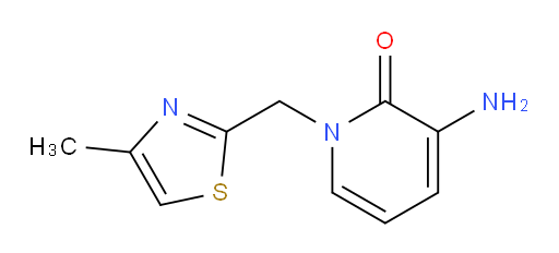 3-amino-1-[(4-methyl-1,3-thiazol-2-yl)methyl]-1,2-dihydropyridin-2-one