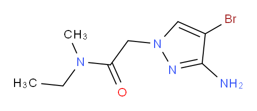 2-(3-amino-4-bromo-1H-pyrazol-1-yl)-N-ethyl-N-methylacetamide
