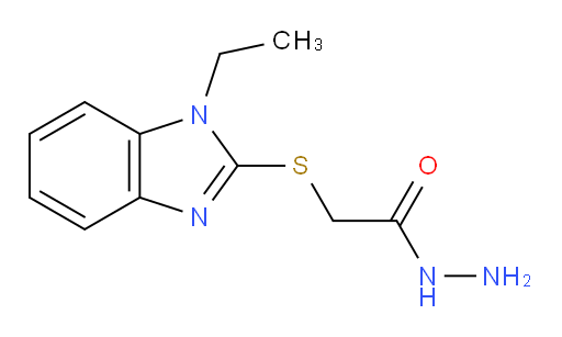 2-[(1-ethyl-1H-1,3-benzodiazol-2-yl)sulfanyl]acetohydrazide