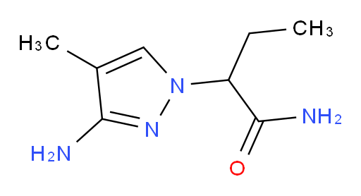 2-(3-amino-4-methyl-1H-pyrazol-1-yl)butanamide