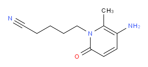 5-(5-amino-6-methyl-2-oxo-1,2-dihydropyridin-1-yl)pentanenitrile