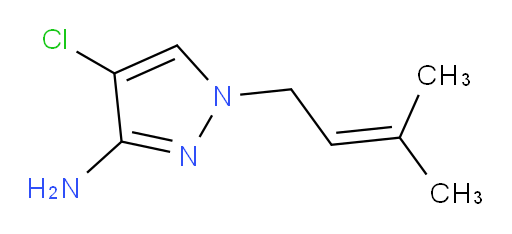 4-chloro-1-(3-methylbut-2-en-1-yl)-1H-pyrazol-3-amine