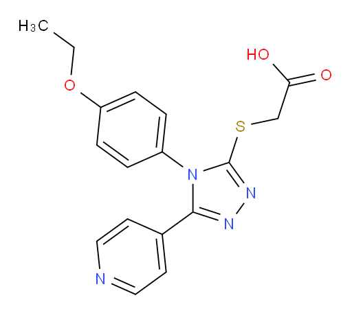 2-{[4-(4-ethoxyphenyl)-5-(pyridin-4-yl)-4H-1,2,4-triazol-3-yl]sulfanyl}acetic acid