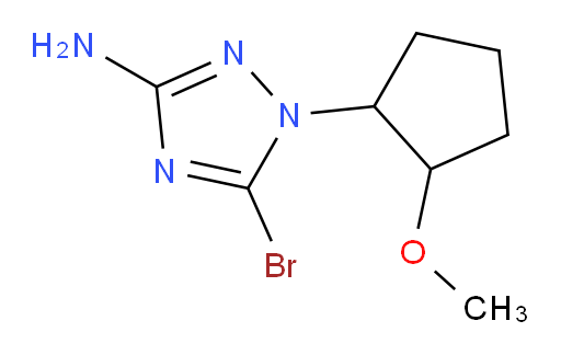 5-bromo-1-(2-methoxycyclopentyl)-1H-1,2,4-triazol-3-amine