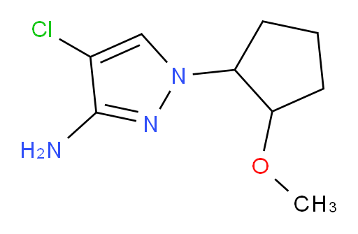 4-chloro-1-(2-methoxycyclopentyl)-1H-pyrazol-3-amine