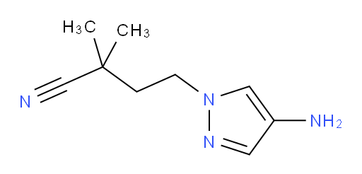 4-(4-amino-1H-pyrazol-1-yl)-2,2-dimethylbutanenitrile
