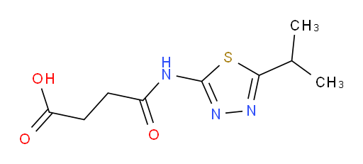 3-{[5-(propan-2-yl)-1,3,4-thiadiazol-2-yl]carbamoyl}propanoic acid