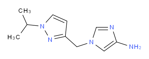 1-{[1-(propan-2-yl)-1H-pyrazol-3-yl]methyl}-1H-imidazol-4-amine