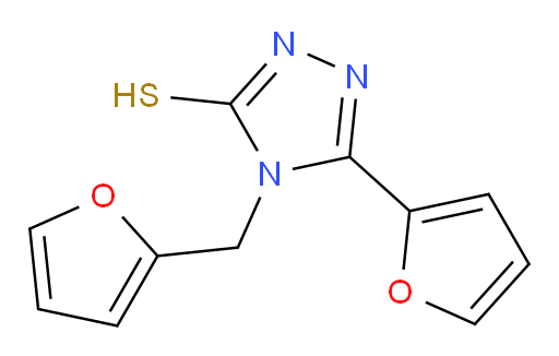 5-(furan-2-yl)-4-[(furan-2-yl)methyl]-4H-1,2,4-triazole-3-thiol
