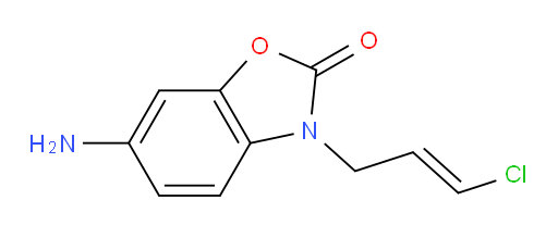 6-amino-3-(3-chloroprop-2-en-1-yl)-2,3-dihydro-1,3-benzoxazol-2-one
