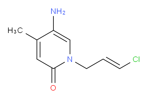 5-amino-1-(3-chloroprop-2-en-1-yl)-4-methyl-1,2-dihydropyridin-2-one