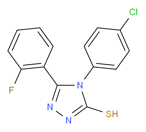 4-(4-chlorophenyl)-5-(2-fluorophenyl)-4H-1,2,4-triazole-3-thiol