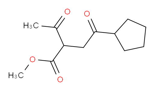 methyl 2-acetyl-4-cyclopentyl-4-oxobutanoate