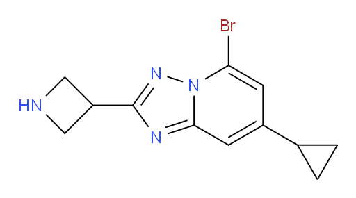 3-{5-bromo-7-cyclopropyl-[1,2,4]triazolo[1,5-a]pyridin-2-yl}azetidine