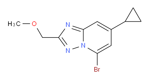 5-bromo-7-cyclopropyl-2-(methoxymethyl)-[1,2,4]triazolo[1,5-a]pyridine