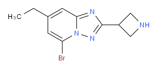 3-{5-bromo-7-ethyl-[1,2,4]triazolo[1,5-a]pyridin-2-yl}azetidine