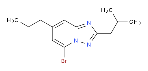 5-bromo-2-(2-methylpropyl)-7-propyl-[1,2,4]triazolo[1,5-a]pyridine