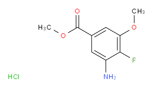 methyl 3-amino-4-fluoro-5-methoxybenzoate hydrochloride