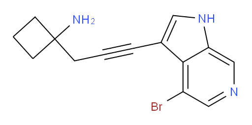 1-(3-{4-bromo-1H-pyrrolo[2,3-c]pyridin-3-yl}prop-2-yn-1-yl)cyclobutan-1-amine