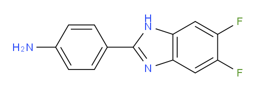 4-(5,6-difluoro-1H-1,3-benzodiazol-2-yl)aniline