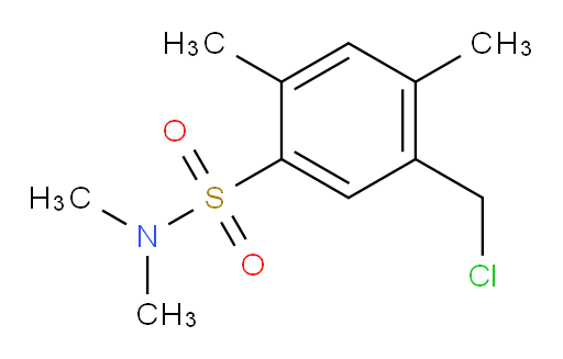 5-(chloromethyl)-N,N,2,4-tetramethylbenzene-1-sulfonamide