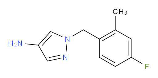 1-[(4-fluoro-2-methylphenyl)methyl]-1H-pyrazol-4-amine