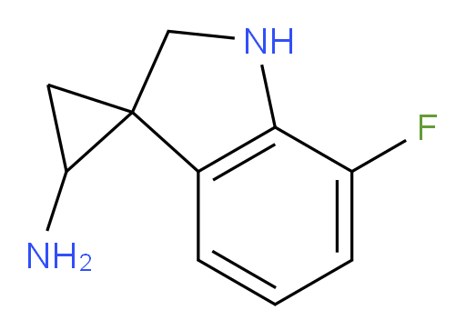 7'-fluoro-1',2'-dihydrospiro[cyclopropane-1,3'-indole]-3-amine