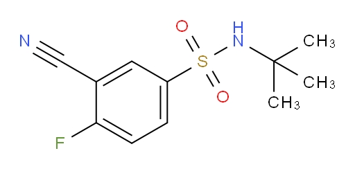 N-tert-butyl-3-cyano-4-fluorobenzene-1-sulfonamide