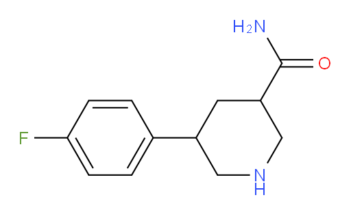 5-(4-fluorophenyl)piperidine-3-carboxamide