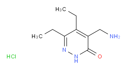 4-(aminomethyl)-5,6-diethyl-2,3-dihydropyridazin-3-one hydrochloride