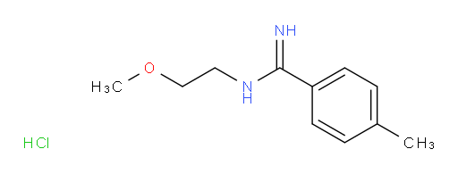 N-(2-methoxyethyl)-4-methylbenzene-1-carboximidamide hydrochloride