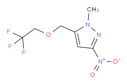1-methyl-3-nitro-5-[(2,2,2-trifluoroethoxy)methyl]-1H-pyrazole