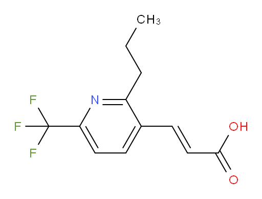 (2E)-3-[2-propyl-6-((trifluoromethyl))-pyridin-3-yl]-acrylic acid