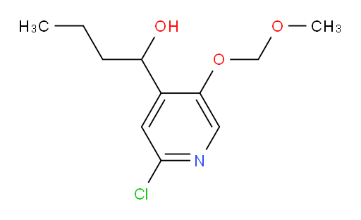 1-[2-chloro-5-(methoxymethoxy)pyridin-4-yl]butan-1-ol