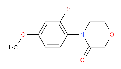 4-(2-bromo-4-methoxyphenyl)morpholin-3-one