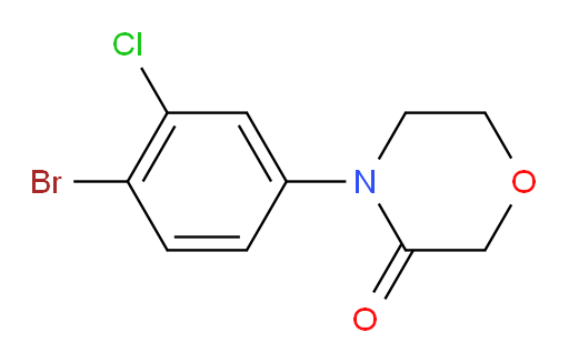 4-(4-bromo-3-chlorophenyl)morpholin-3-one
