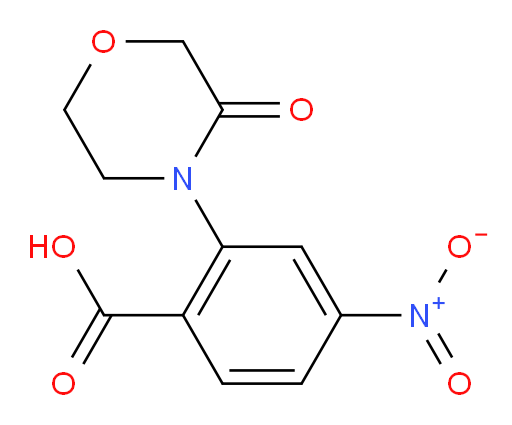 4-nitro-2-(3-oxomorpholin-4-yl)benzoic acid