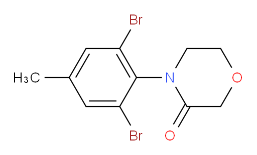 4-(2,6-dibromo-4-methylphenyl)morpholin-3-one