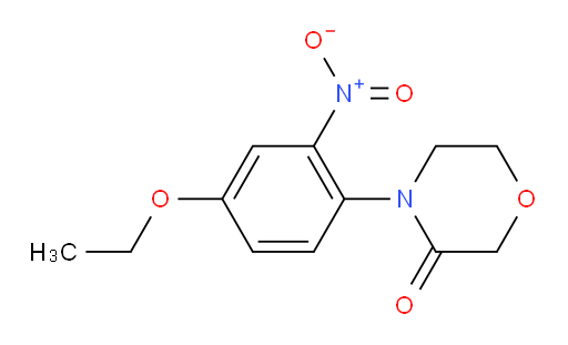 4-(4-ethoxy-2-nitrophenyl)morpholin-3-one