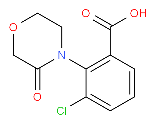 3-chloro-2-(3-oxomorpholin-4-yl)benzoic acid