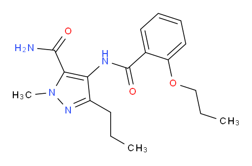 1H-Pyrazole-5-carboxaMide, 1-Methyl-4-[(2-propoxybenzoyl)aMino]-3-propyl-