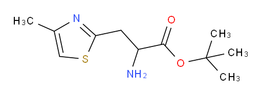 tert-butyl 2-amino-3-(4-methyl-1,3-thiazol-2-yl)propanoate