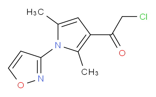 2-chloro-1-[2,5-dimethyl-1-(1,2-oxazol-3-yl)-1H-pyrrol-3-yl]ethan-1-one