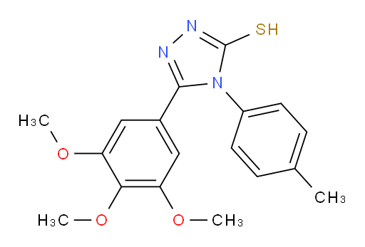 4-(4-methylphenyl)-5-(3,4,5-trimethoxyphenyl)-4H-1,2,4-triazole-3-thiol