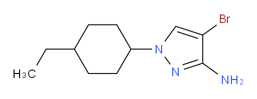 4-bromo-1-(4-ethylcyclohexyl)-1H-pyrazol-3-amine