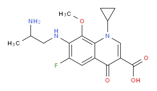 7-[(2-Amino-propyl)amino]-1-cyclopropyl-6-fluoro-1,4-dihydro-8-methoxy-4-oxo-quinolin-3-carboxylic acid