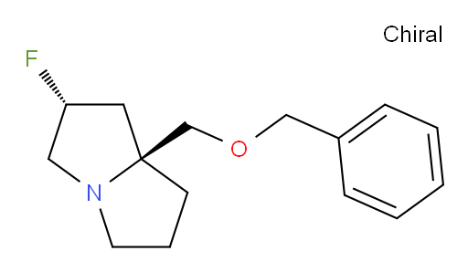 (2R,7aS)-rel-7a-((benzyloxy)methyl)-2-fluorohexahydro-1H-pyrrolizine