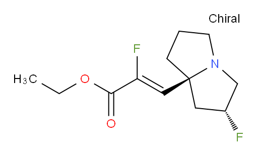 (Z)-ethyl 2-fluoro-3-((2R,7aS)-2-fluorohexahydro-1H-pyrrolizin-7a-yl)acrylate
